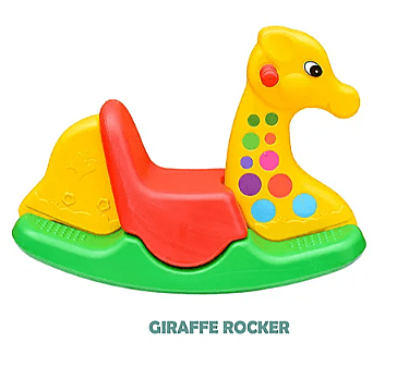 Multicolor Giraffe Rocker